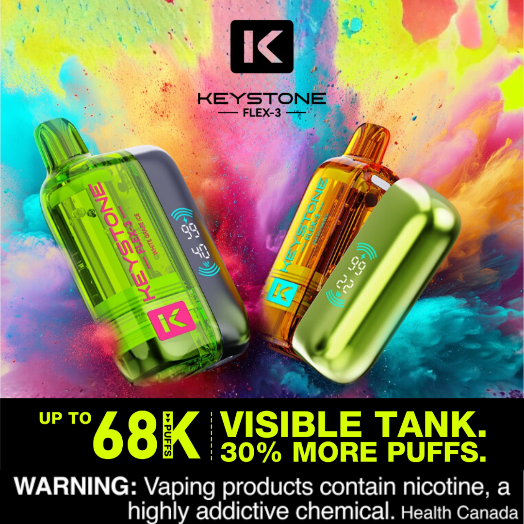 Keystone Flex-3 Disposable Vape | Up to 68K Puffs & New Flavours ...