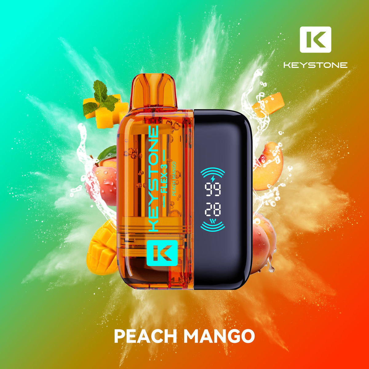 Keystone Kit Keystone Flex-3 Pod 68K Starter Kit Peach Mango - Spin Vape – Spin vape