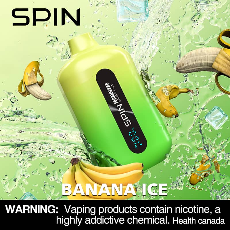 Spin 12K (12000) Disposable Vape Banana Ice - Spin Vape Spin vape Spin 12K (12000) Disposable Vape Banana Ice - Spin Vape Spin vape