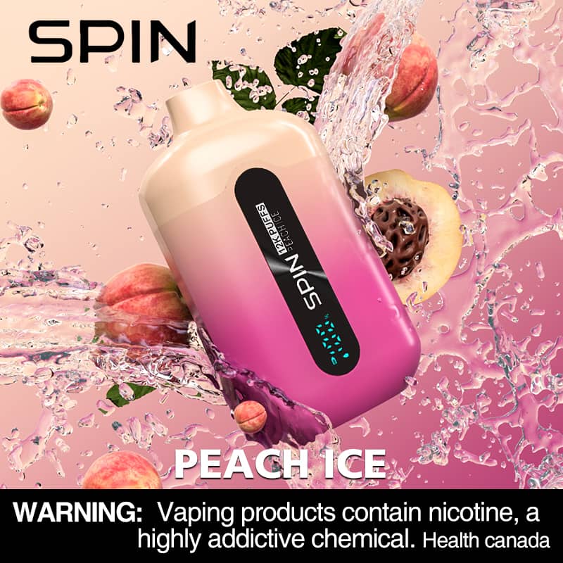 Spin 12K (12000) Disposable Vape Peach Ice