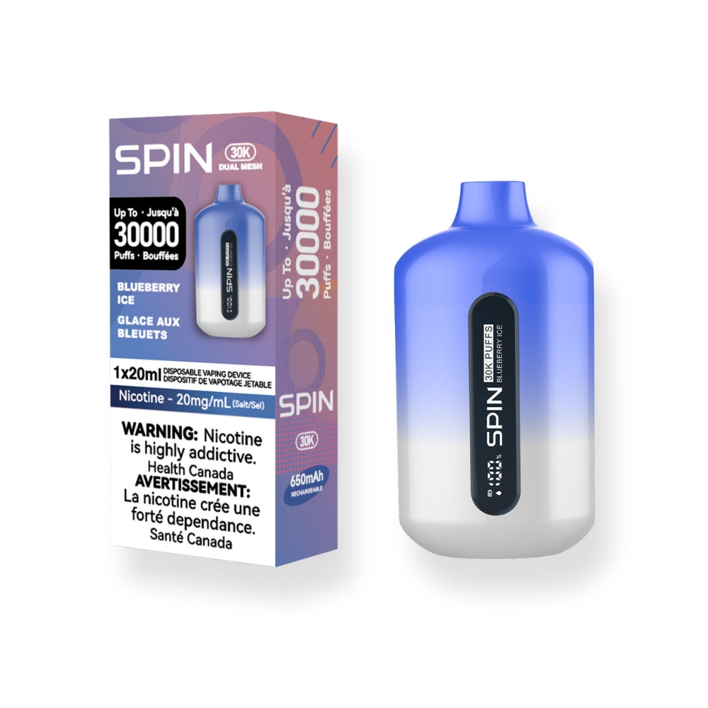 Spin 30K (30000) Disposable Vape Blueberry Ice