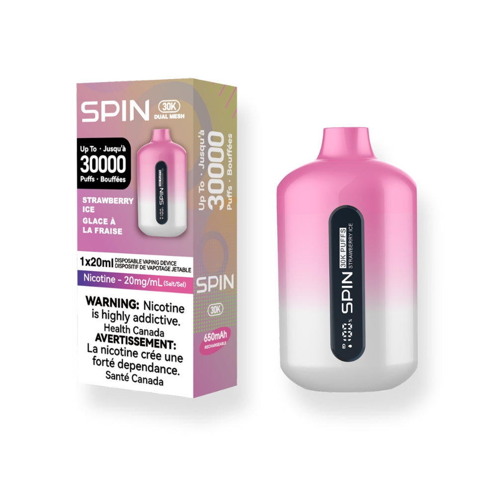 Spin 30K (30000) Disposable Vape Strawberry Ice