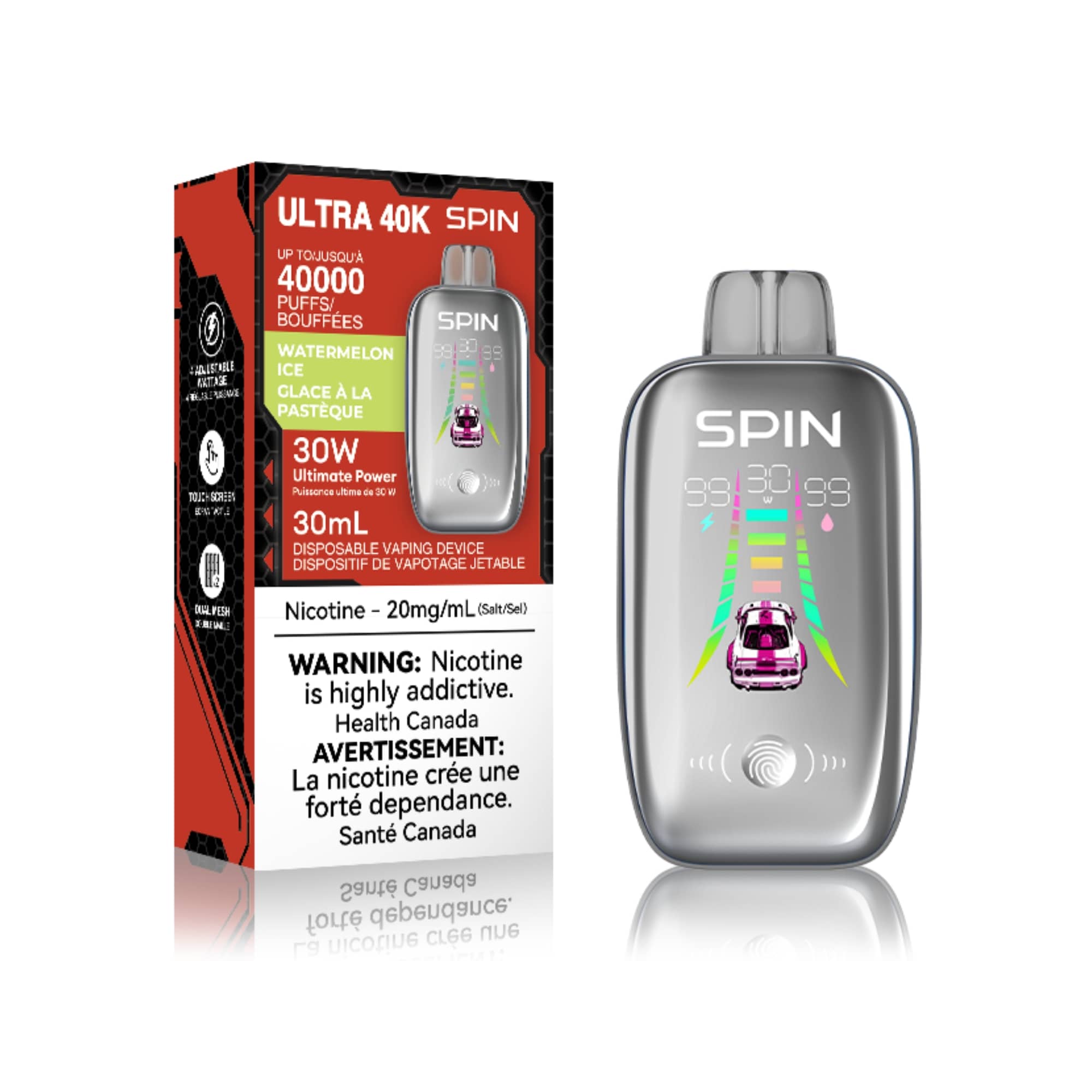 Spin Ultra 40K (40000) Disposable Vape Watermelon Ice