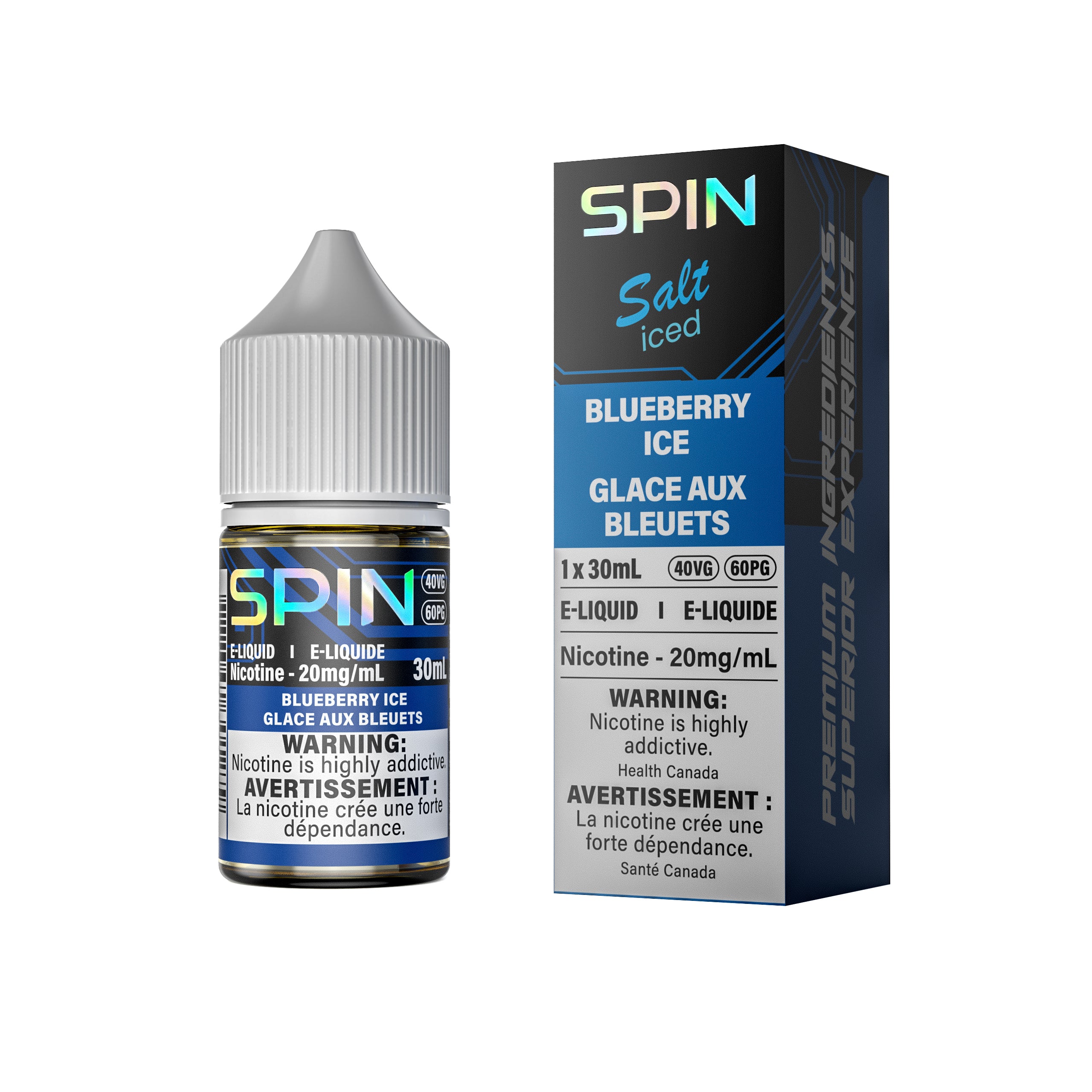 Spin E-Liquid Salt Blueberry Ice 