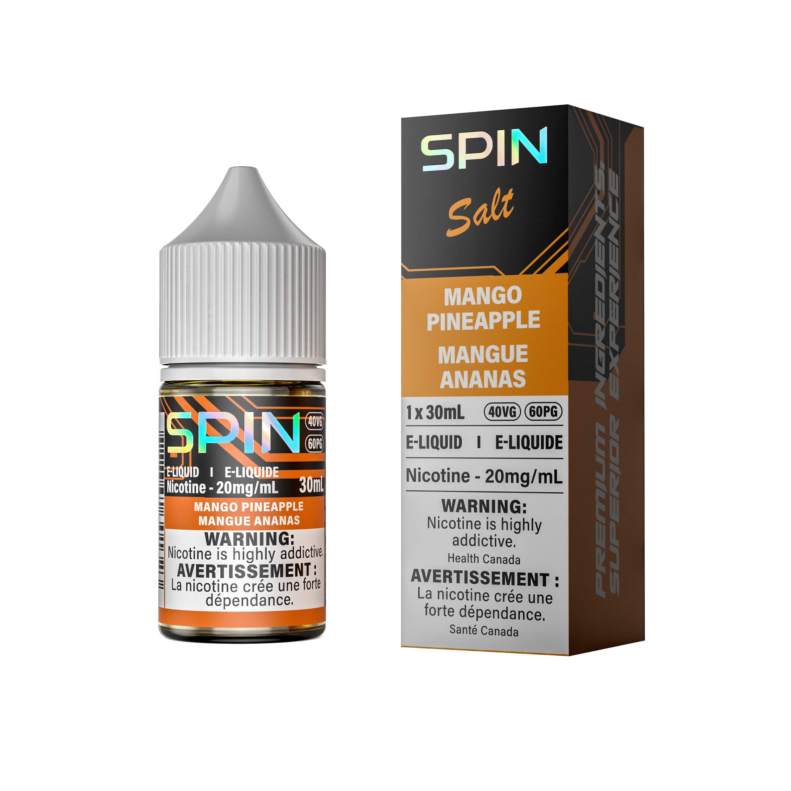 Spin E-Liquid Salt Mango Pineapple 