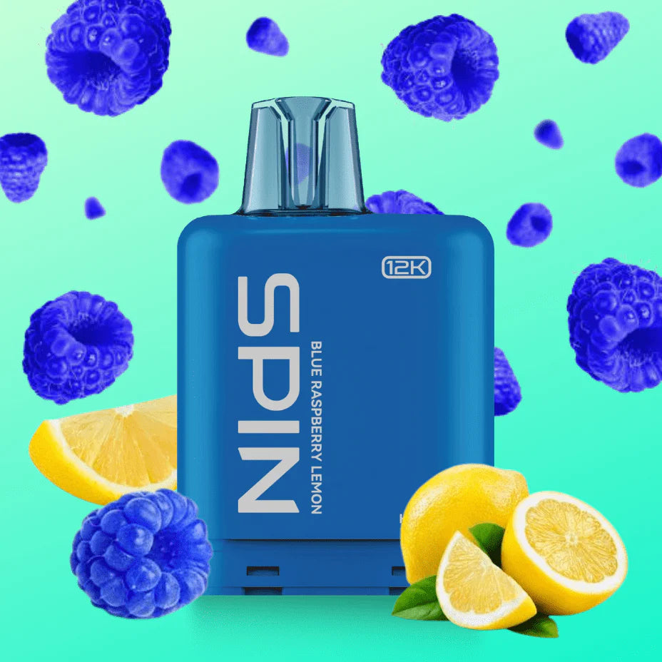 Spin Fizz X Pod 12000 Puffs Vape Blue Raspberry Lemon