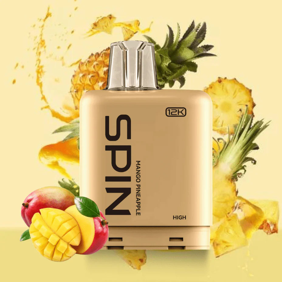 Spin Fizz X Pod 12000 Puffs Vape Mango Pineapple