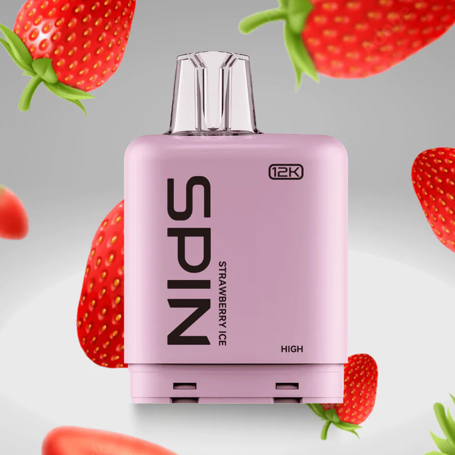 Spin Fizz X Pod 12000 Puffs Vape Strawberry Ice