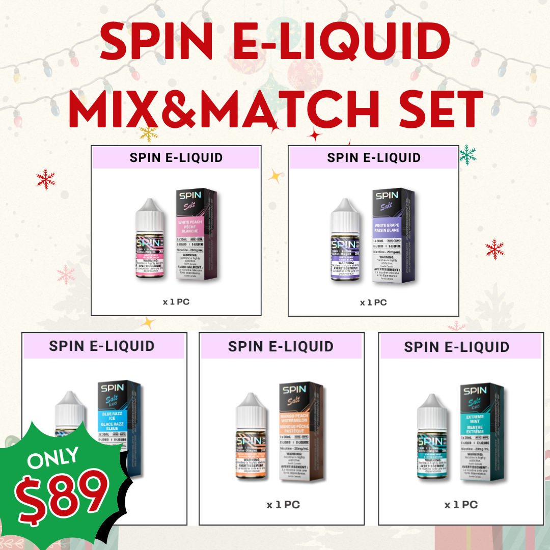 SPIN E-Liquid  Mix & Match Gift Set (5pcs)