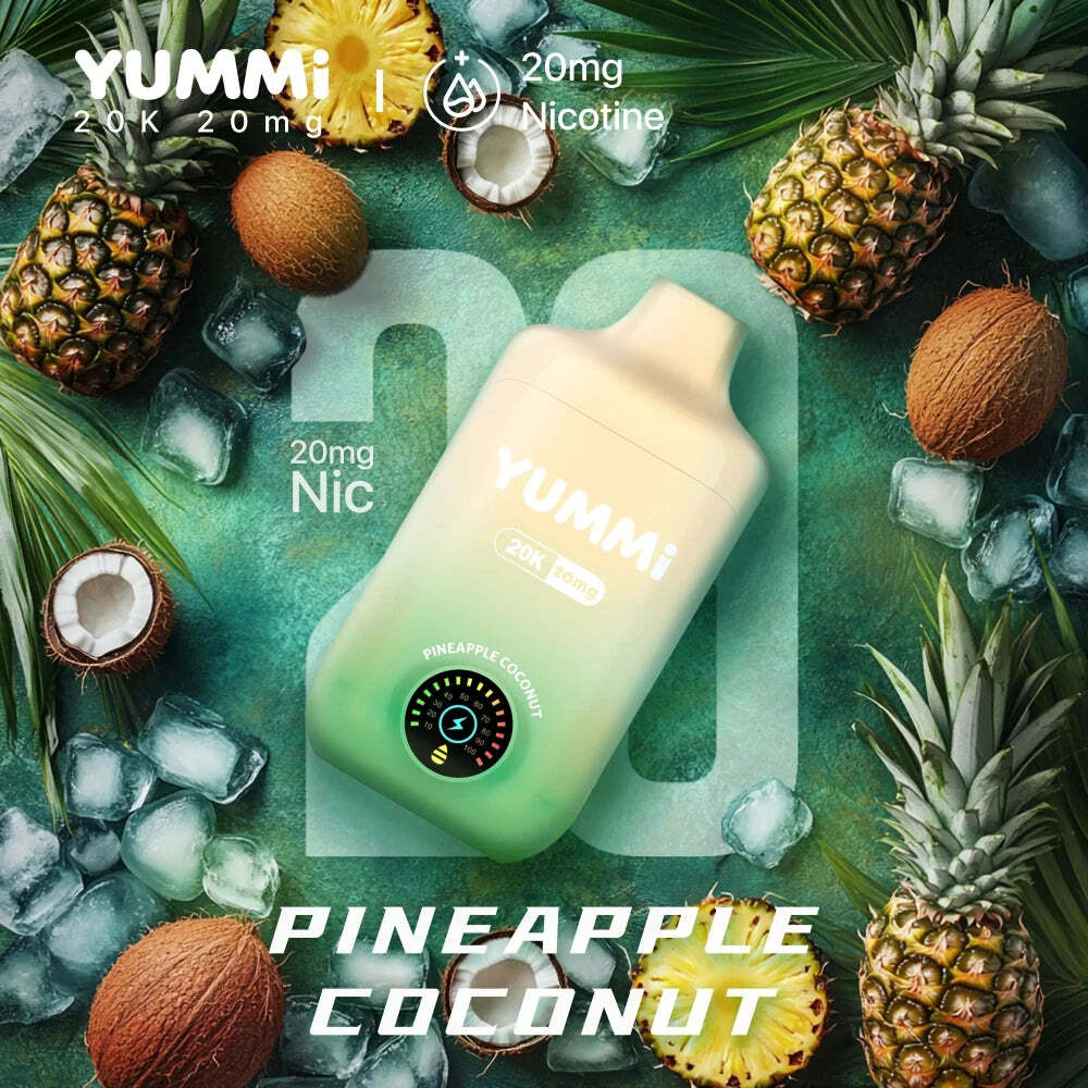 Pineapple Raspberry Vape YUMMI 20K Disposable Pineapple Coconut - Spin Vape – Spin vape